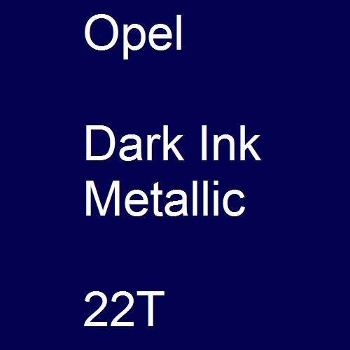 Opel, Dark Ink Metallic, 22T.